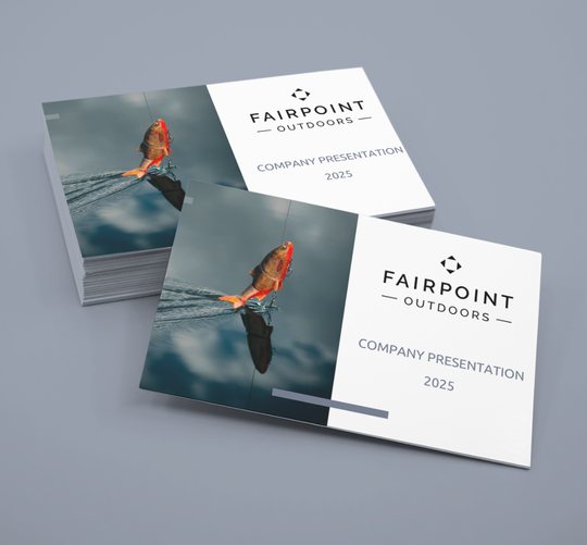 Forsider af Fairpoint Outdoors' Company Presentation