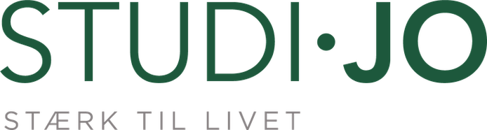 StudiJo logo med teksten Stærk til livet