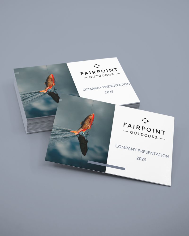 Fairpoint Outdoors: Company Presentation 2025 i to eksemplarer